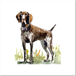 German Shorthaired Pointer Watercolor - Gift For Dog Lovers Posters and Art